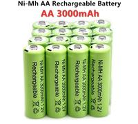 Lampe solaire LED aste, lampe de poche, lanterne, torche, jardin, 1.2V AA, 3000mAh, Nilaissée, 1.2V, 24.com, batterie verte 20 PCS Battery