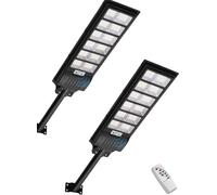 Lampe solaire LED de 600W | Projecteur solaire de 6500K, éclairage de chemin, applique murale avec détecteur de mouvement | Projecteur étanche IP65, éclairage de sécurité extérieur pour jardin, garage