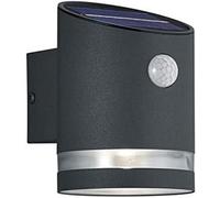 Lampe solaire LED d'extérieur - Applique murale avec détecteur de mouvement - Pour éclairer les terrasses - Ne nécessite pas de source d'alimentation - Dimensions : 12 x 9 x 13 cm