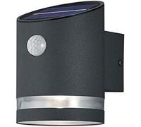 Lampe solaire LED d'extérieur - Applique murale avec détecteur de mouvement - Pour éclairer les terrasses - Ne nécessite pas de source d'alimentation - Dimensions : 12 x 9 x 13 cm