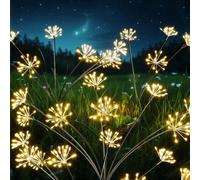 Lampe solaire LED en forme de pissenlit - Lampe de jardin extérieure étanche, parfaite pour décorer votre jardin, allée, patio, parterre de fleurs, camping et décoration de fête. lumière colorée,lumiè