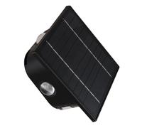 Lampe solaire lumière extérieure terrasse applique murale, batterie maison mur résistant aux intempéries, 1x LED 60lm 3000/6000K, LxlxH 13,1x7x13,1 cm