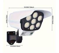 Lampe Solaire Murale 77 LED avec Détecteur de Mouvement - Design Caméra de Surveillance Simulée pour Éclairage Extérieur de Sécurité
