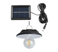 Lampe solaire pour abri de jardin - Plafonnier LED solaire, suspension intérieure/extérieure | Lampe LED étanche à la pluie pour jardin, éclairage de grange avec détecteur de mouvement télécommandé, s