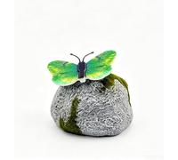 Lampe solaire pour allée de jardin Motif papillon Vert