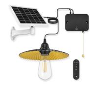 Lampe solaire pour Intérieur et Extérieur, Lampe Solaire | Suspendue Avec Interrupteur à Chaîne Simple, Lustre Solaire étanche IP65