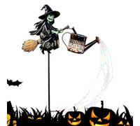 Lampe solaire pour sorcière - Chaudron de sorcière pour Halloween