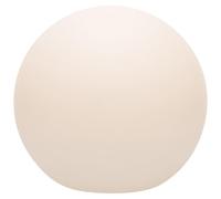 Lampe solaire sphérique, diamètre 50 cm, blanche, avec LED à lumière blanche chaude, incluant un panneau solaire