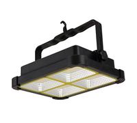 Lampe solaire spot éclairage extérieur noir lampe de garage résistant aux intempéries, dimmable, LED 30 w 2000 lm 4000 K, LxPxH 21,5x5,5x17,2 cm