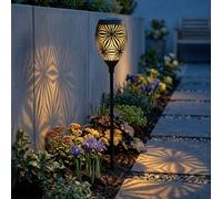 Lampe Solaire Spots à Encastrer D'Extérieur Résistant Décoration de Jardin Noir