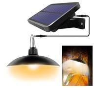 Lampe solaire suspendue détecteur mouvement - Nosheir - IP65, télécommande, pour pavillon/jardin