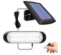 Lampe solaire suspendue - SOLEIL - 20LED - IP65 étanche - Panneau solaire ajustable 180° - Extérieur/Intérieur