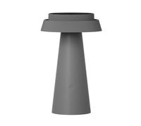 Lampe solaire table LED chaude USB-C IP54 grise Polux