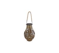 Lampe solaire - Vase en métal avec poignée - Corde - Lumière chaude 3000 K - IP44 - Design ballon d'extérieur