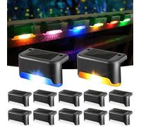 Lampe Solaires Exterieur Jardin, Lot de 12 Lumiere Solaire Marche Exterieur LED Changeant de Couleur Étanche Décoration pour