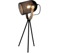 Lampe - Spot - Avec trépied - Noir - Métal - 52 cm hauteur - Salon - Chambre