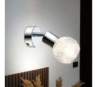 Lampe Spot Luminaire Sportif Applique Murale Spot Mobile Verre Rond E14 Monture