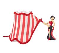 Lampe Stolní CIRCUS ABATJOUR WOMAN 26 cm, multicolore, résine, Seletti