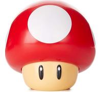 Paladone Veilleuse Super Mario Champignon – Silicone, sonore, à piles, 12 cm, rouge