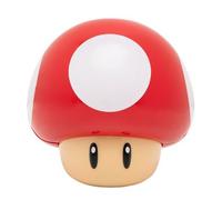 Lampe Super Mario rouge, veilleuse décorative champignon 3D et sons, l.12,5 x H.12 cm sans fil, Paladone