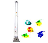 Lampe sur pied à colonne d'eau à LED 10 lampe sur pied d'éclairage de salon de poissons décoratifs