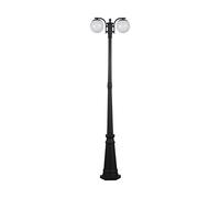 Lampe Sur Pied D'extérieur Applique En Aluminium Noir Mat H 199 Cm [EEK: Nicht bewertet]
