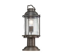 Lampe sur pied d'extérieur, lampadaire en verre transparent, aluminium, laiton, bronze, éclairage de cour, E27