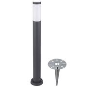 Lampe sur pied en acier inoxydable pour allée de jardin Lampe d'extérieur à piquet ANTHRACITE dans un ensemble comprenant des ampoules LED