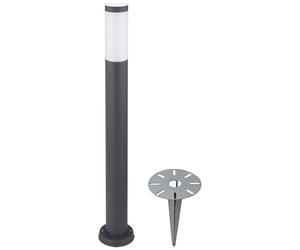 Lampe sur pied extérieure chemin de jardin éclairage de prise terrasses en acier inoxydable terre sol broche support lumière anthracite