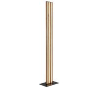 Lampe sur pied LED, lampadaire de salon, noir, métal, interrupteur, H 140 cm