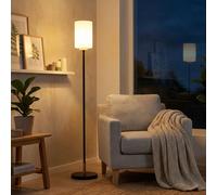 Lampe Sur Pied LED Noir en Métal 150 cm avec Interrupteur Pied
