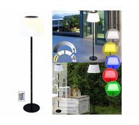 Lampe sur pied solaire télécommandée LED RVB CCT - Lunartec