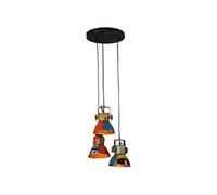Lampe suspendue 25 W multicolore 30x30x100 cm E27, lampe, lumière de chambre à coucher, luminaire suspendu, plafonnier, lumière de salon