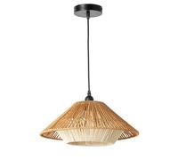 Lampe Suspendue Ø40 cm en Papier Tressé, Style Japonais Wabi-Sabi, Design Artisanal, E27, pour Salon, Salle à Manger ou Chambre