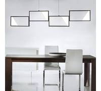 Lampe suspendue à LED dimmable, lampe de table à manger, plafonnier anthracite, variateur d'intensité, 28 W, 2 800 lm, 3 000 K, L x H 106 x 150 cm