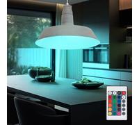 Lampe suspendue Lampe pendule Eclairage Télécommande en kit comprenant des ampoules LED RVB