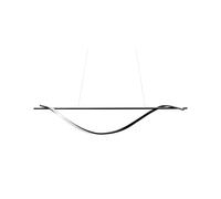 Lampe Suspendue avec Éclairage LED au Design Original en Acier Noir Bordi