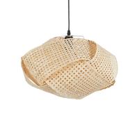 Lampe Suspendue Contemporaine en Bambou Tissé Naturel Luminaire Halil