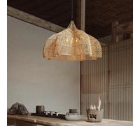 Lampe suspendue créative d'Asie du Sud-Est pour restaurant, hôtel, bureau, maison d'hôtes, style Wabi Sabi, en rotin fait main, lustre artistique, décoration lumineuse pour la maison