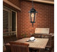 Lampe Suspendue De Balcon Extérieur LED ALU Noire