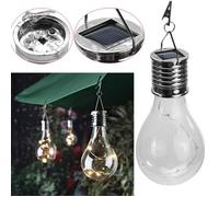 Lampe Suspendue de Jardin - 5 LED - Blanc - Ampoule Solaire