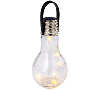 Lampe suspendue de plafond de patio en verre craquelé de conception d'ampoule de suspension extérieure solaire de LED