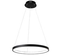 Lampe suspendue de plafond Toolight LED LHJ011-CP Lampe pendante au plafond Noir 40X40X2CM