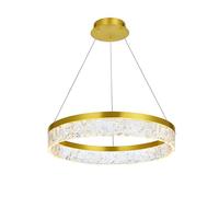 Lampe suspendue de plafond Toolight LED LHJ046-CP Lampe pendante au plafond Or 50X50X6 5CM
