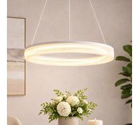 Lampe Suspendue D'Entrée Sand Blanc Clair LED Hauteur Réglable