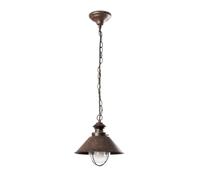 Lampe suspendue d'extérieur NAUTICA-1P IP33 brun rouille