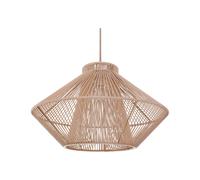 Lampe Suspendue Elégante en Coton et Métal Plafonnier en Cage Finition Peinte Pa