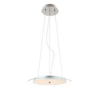 Lampe suspendue en cristal à LED, éclairage de salle à manger chromé, plafonnier suspendu en verre