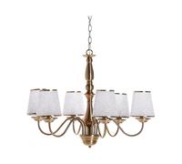 Lampe Suspendue en Métal Léger Laiton E14 Max 40W et Acrylique Chromé Bradano