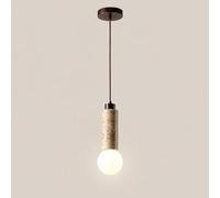 Lampe suspendue en travertin à tube long, applique murale en noyer, G9